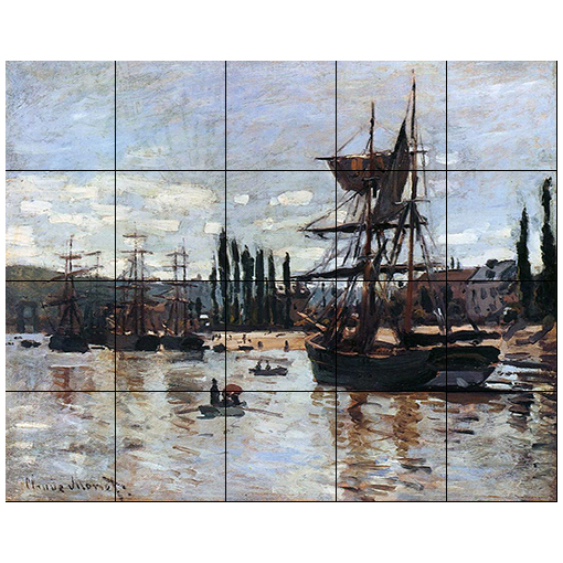 Monet "Boats at Rouen"
